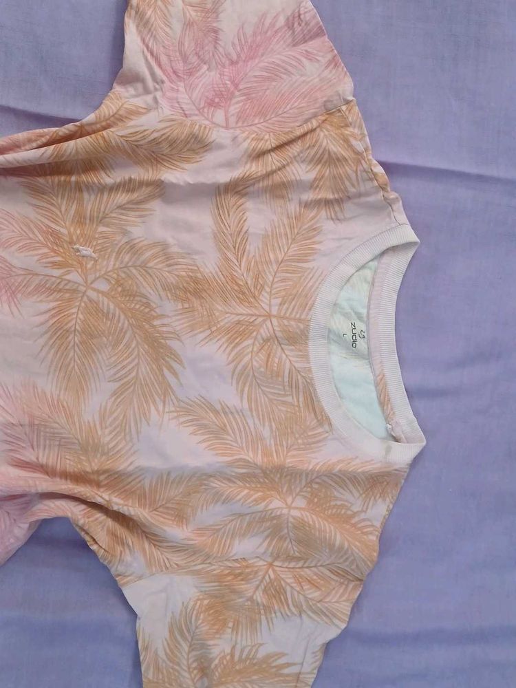 Floral Print Casual T-shirt