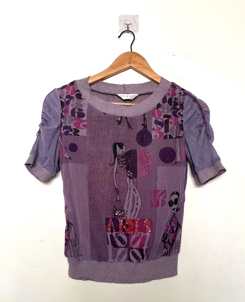 Y2k Multicolour Top