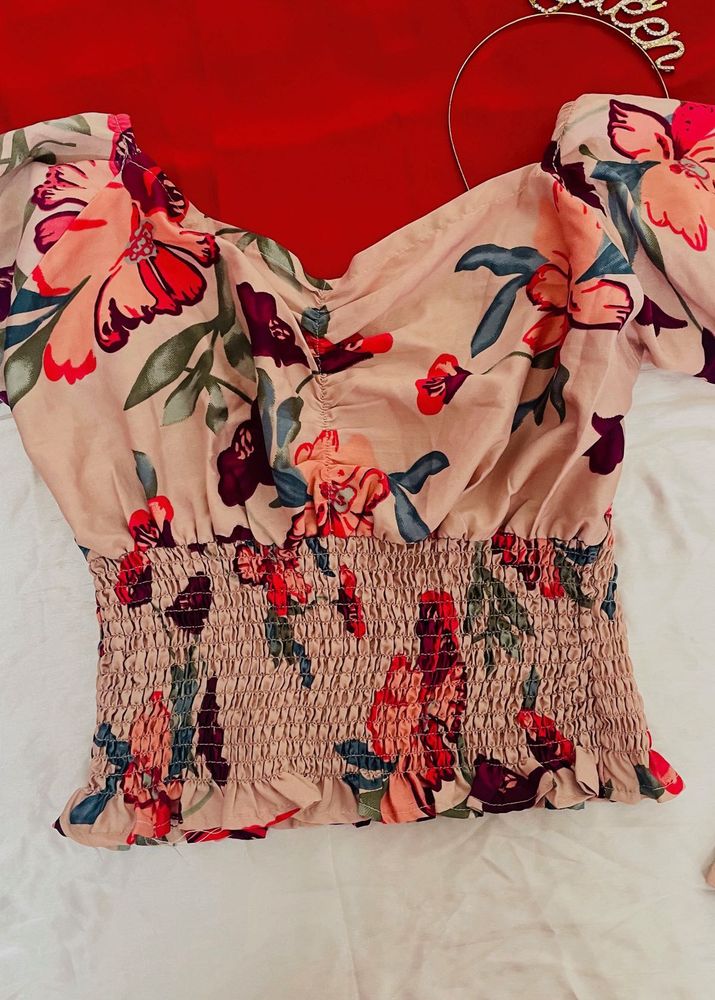 Floral Off-Shoulder Top