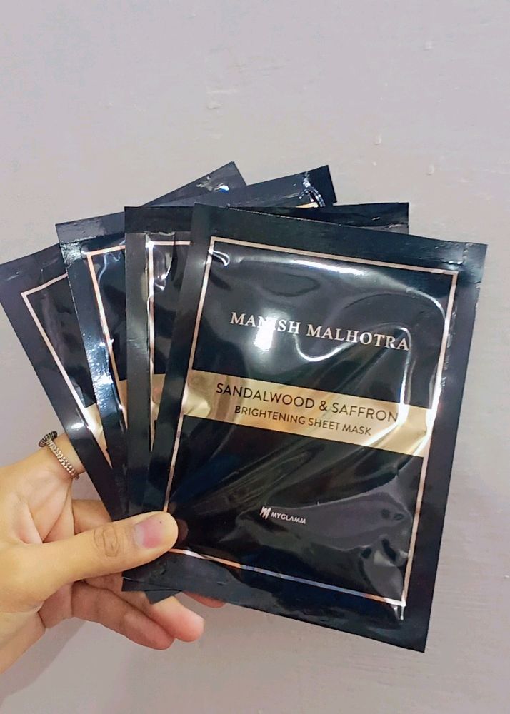 Manish Malhotra Brightening Sheet Masks