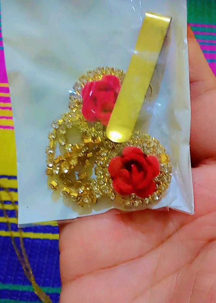 Rose Golden Brooch
