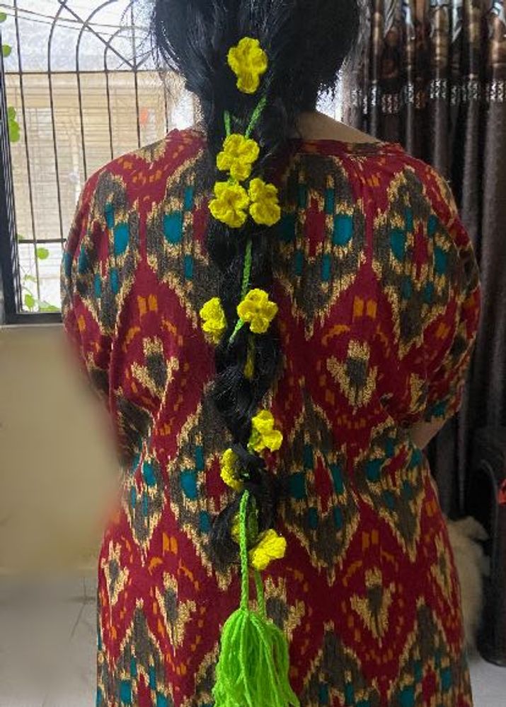 Handmade Crochet Flower Hair Accessory