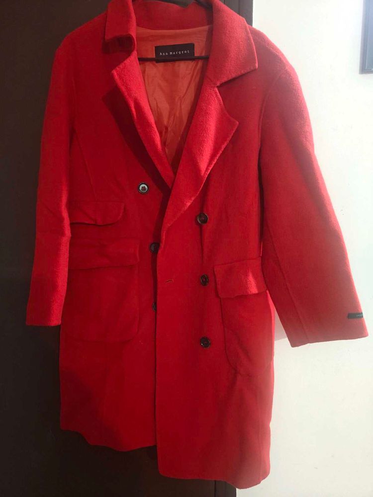Stylish Red Overcoat