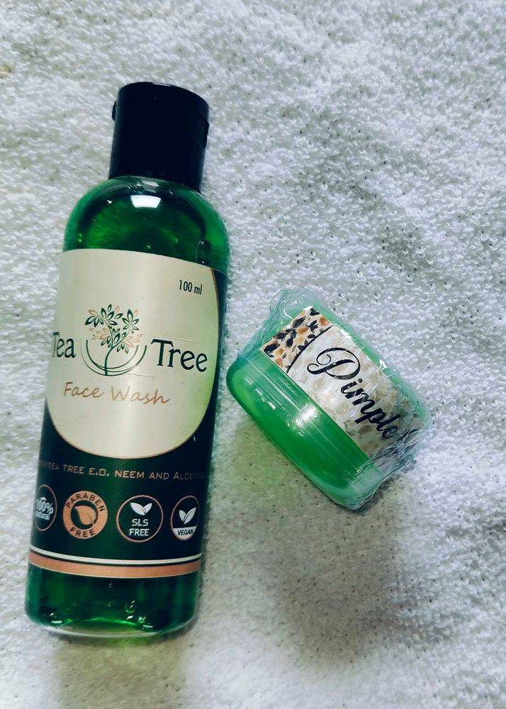 Tea Tree Face Wash &amp; Pimple GEL
