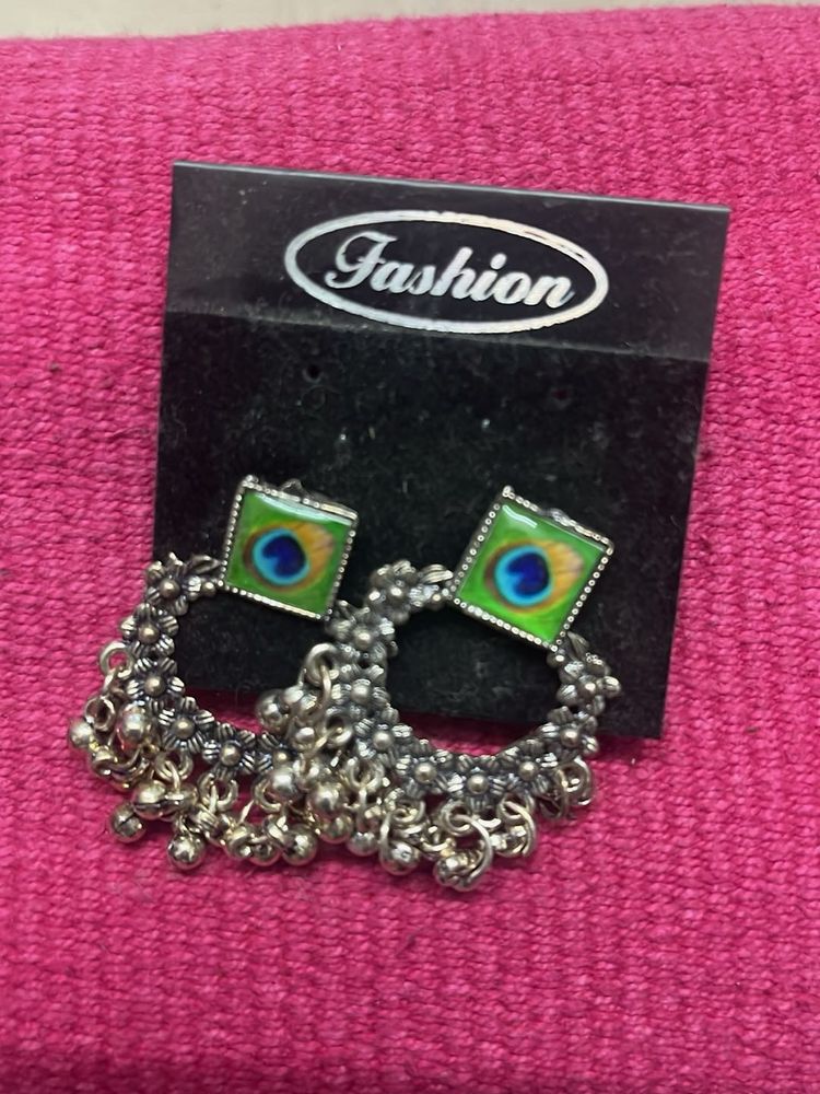 Fashion Peacock Jhumka Earrings