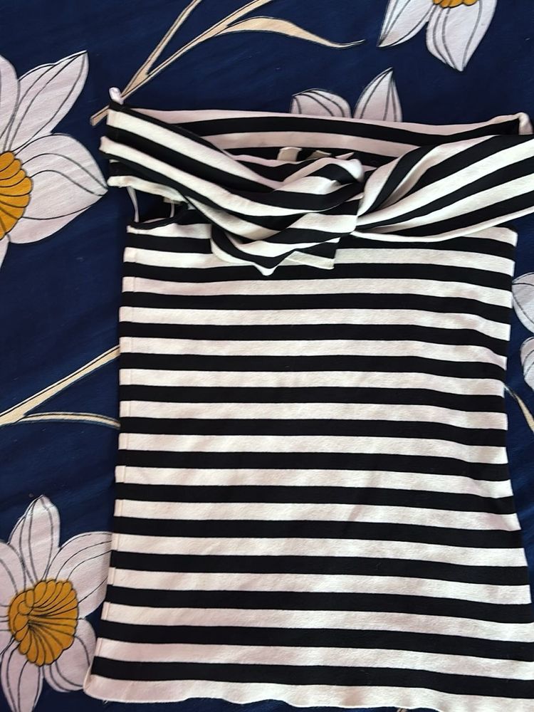 Striped Off-Shoulder Top