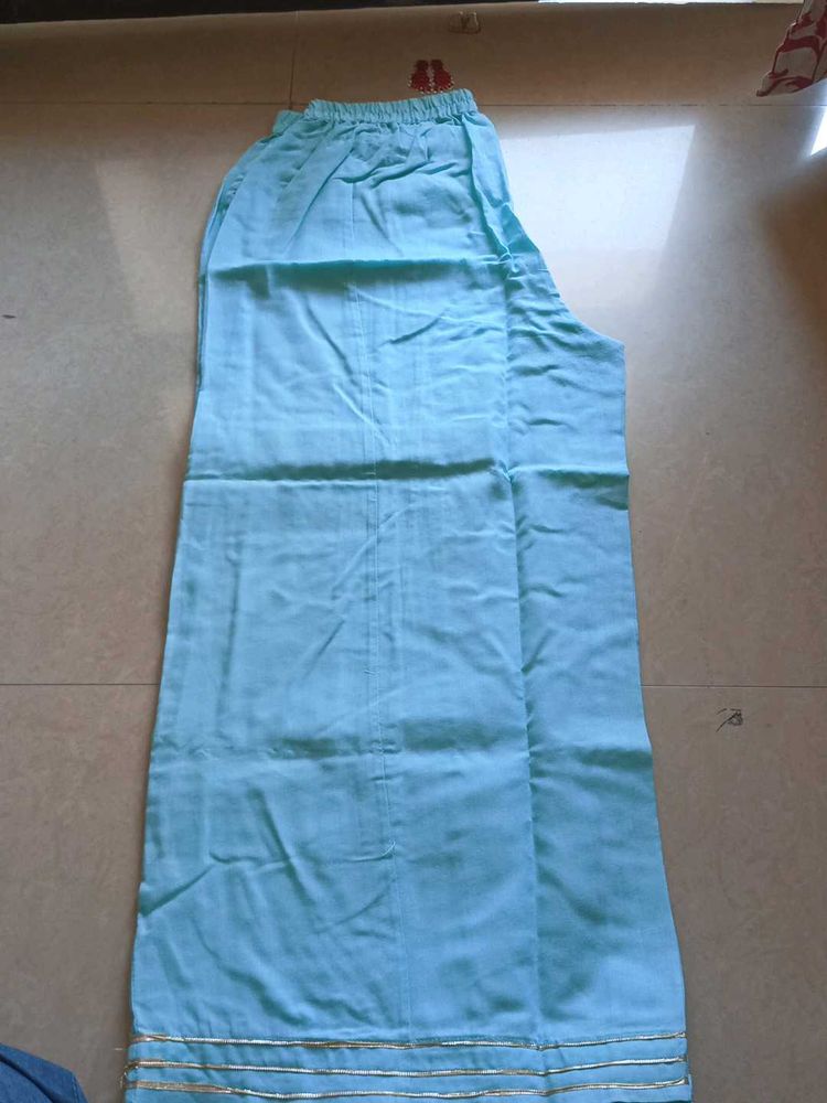 Blue Palazzo Kurta Set