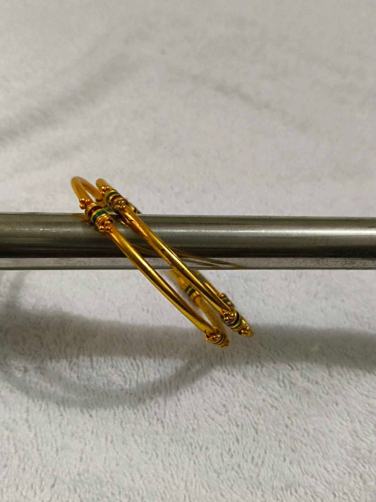 Elegant Gold-Plated Bangles