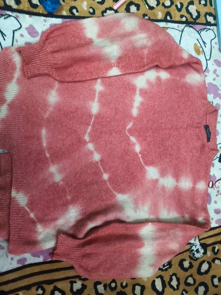 New Tie-Dye Pullover Sweater in XXL size