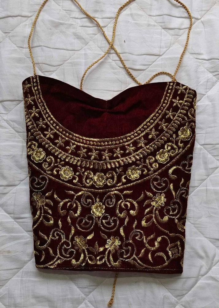 VERY GORGEOUS VELVET BACK TIE TOP