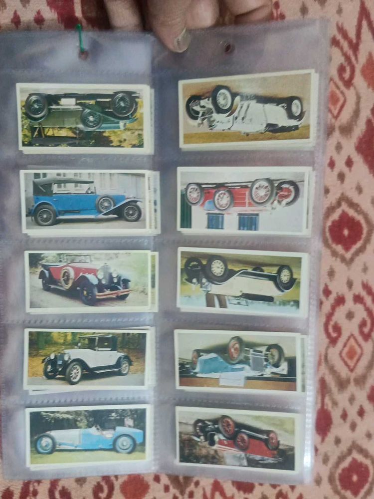 Vintage Car Trading Cards