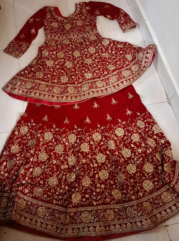 Bridal lehanga.. fixed today&#39;s offer GrabSoon..