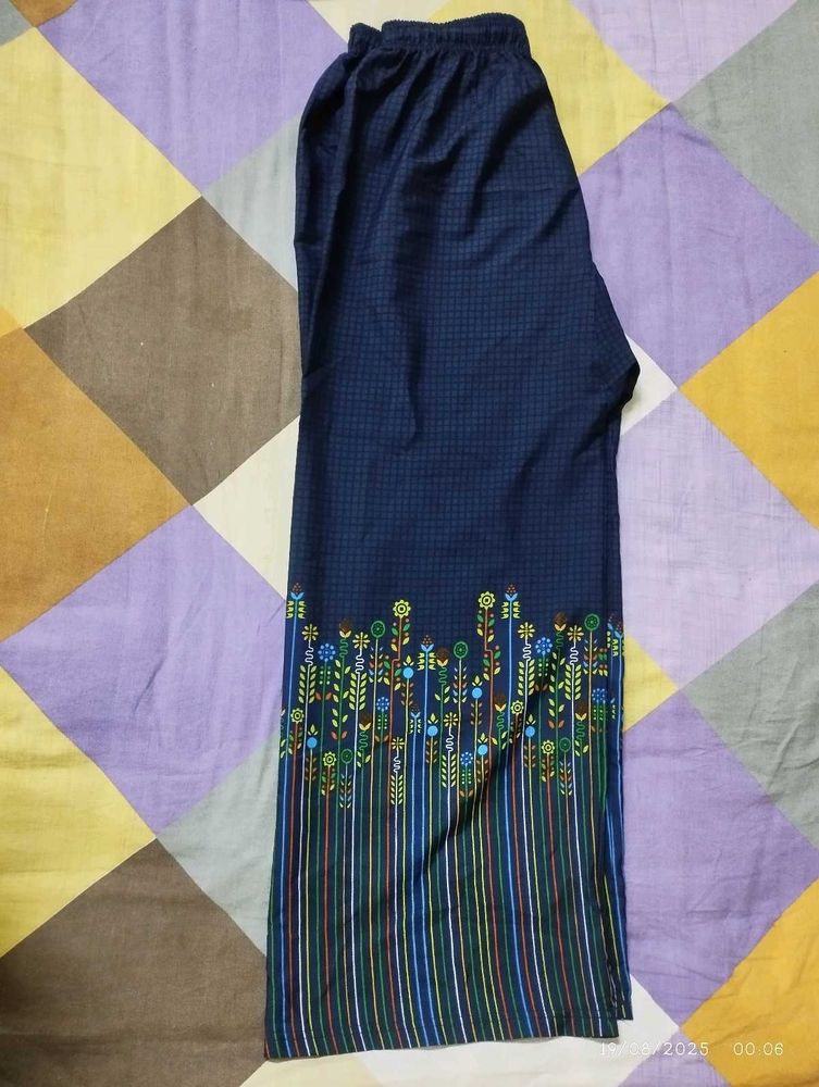 Navy Blue Designer Plazzoo
