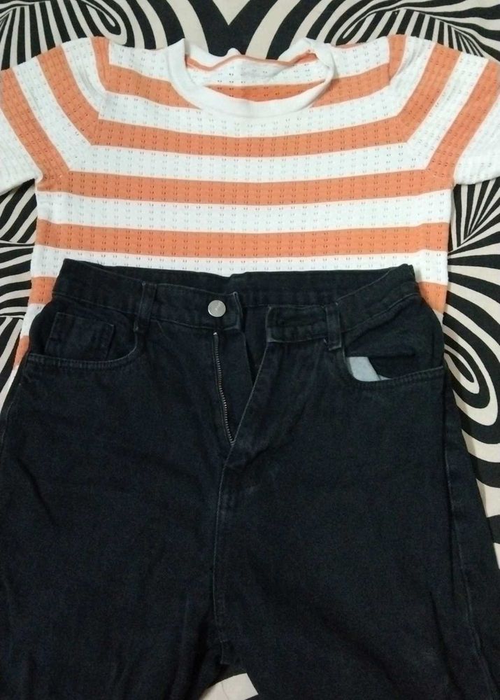 Cute Top &amp; Jeans Set