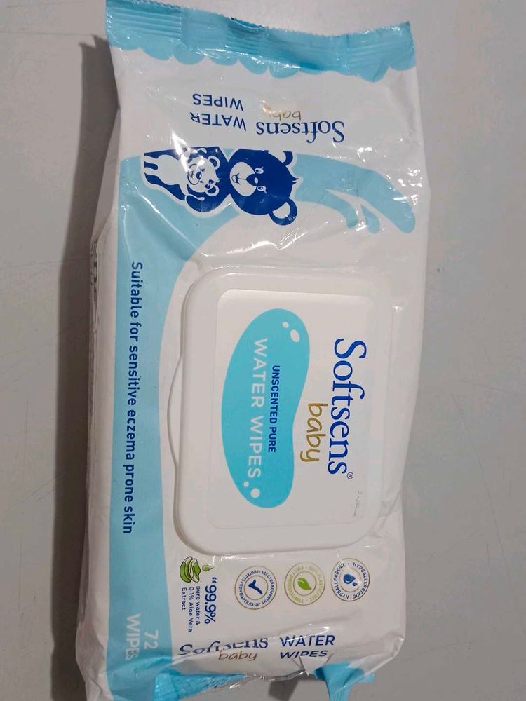 Softsens Baby Wipes 72 count
