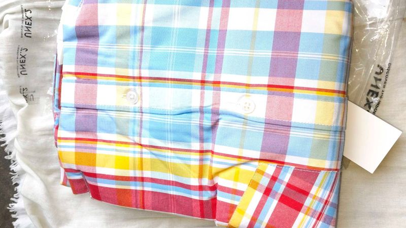 Colorful Plaid Shirt new condition and bilkul pani