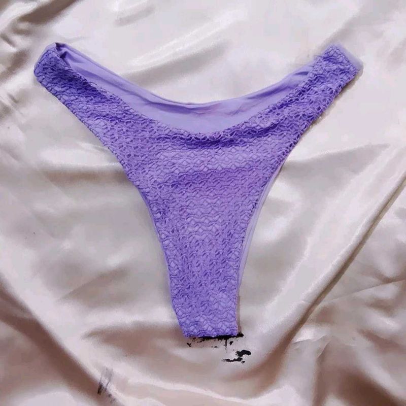 Lavender Lace Thong