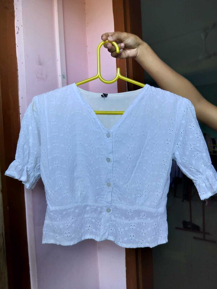 White Zara Dupes Top