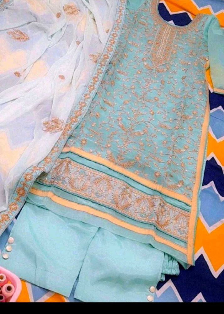 Tissue Embriodery Suit