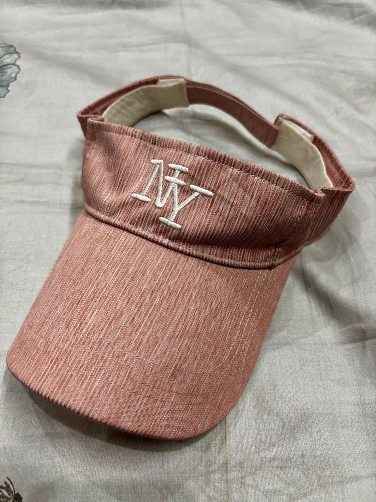 Pink NY Visor