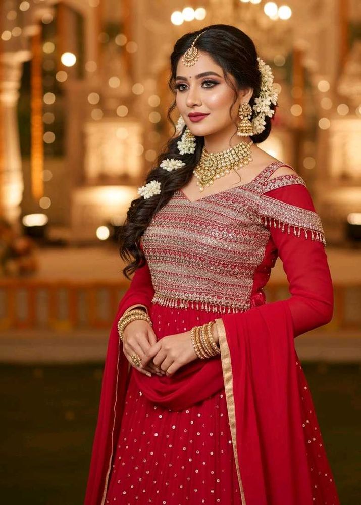 Rani pink Bridesmaid Lehenga Crop Top