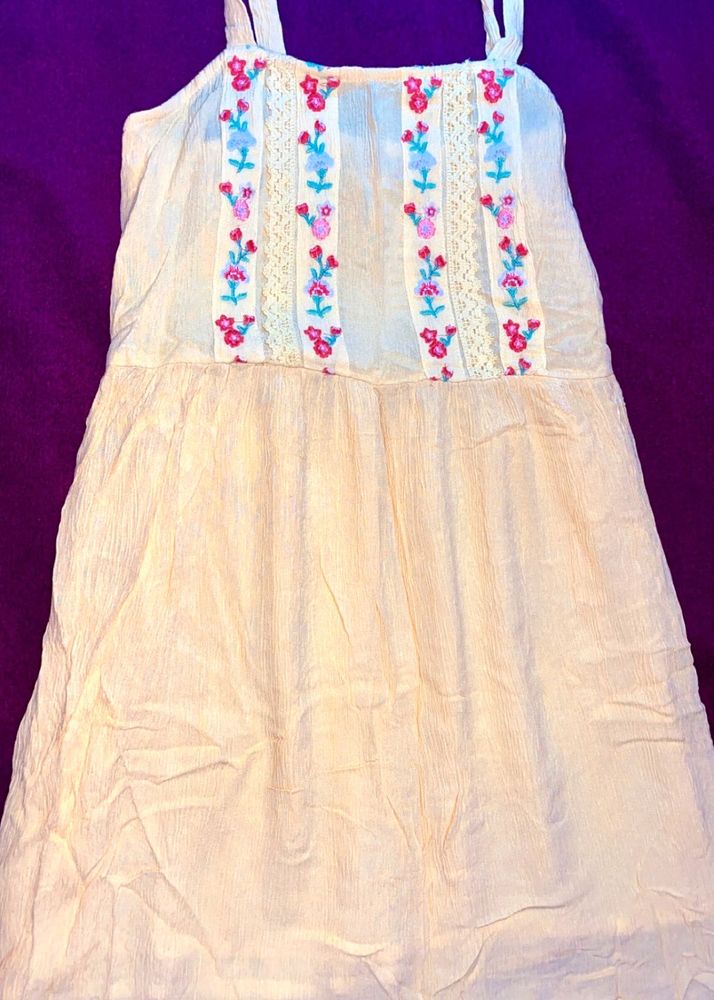 Floral Embroidered Dress