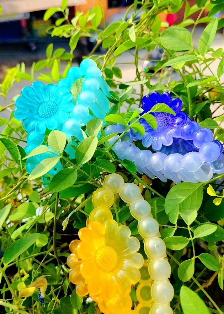 Colorful Daisy Flower Hair Claws 🤩🤩