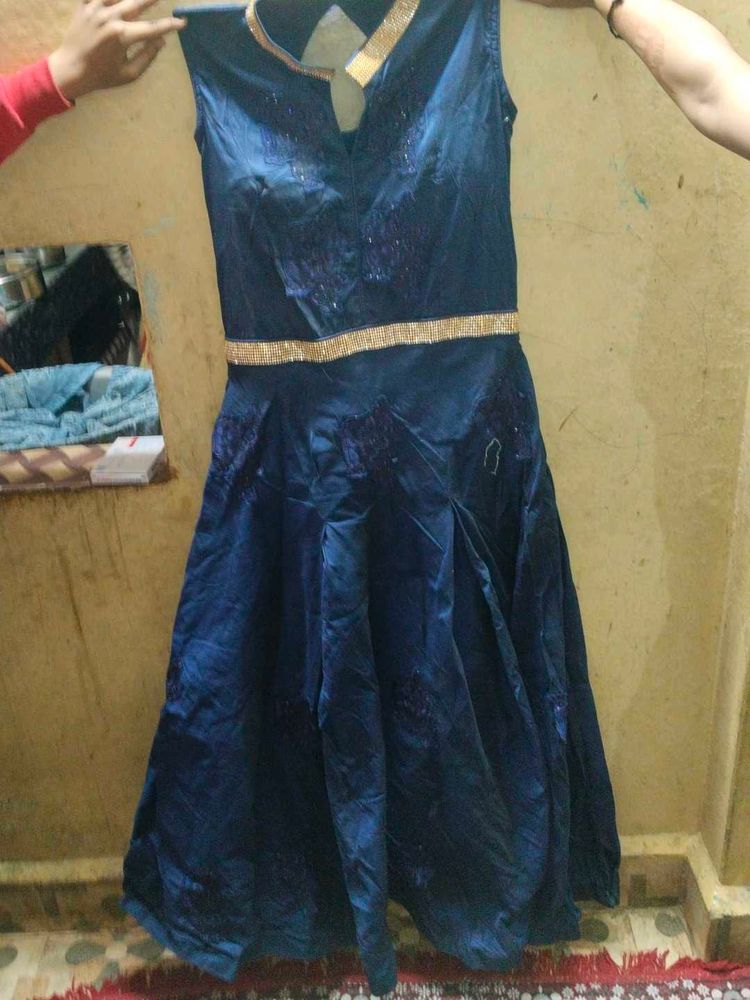 Elegant Blue Party Dress