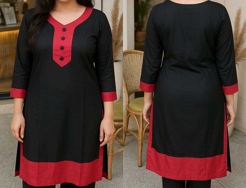 Cute Black &amp; Pink Kurti