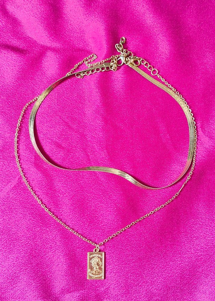 🎀Pinteresty Stackable Necklace Combo -Golden✨