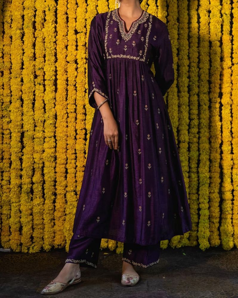 Women Georgette Kurta Palazzo Set