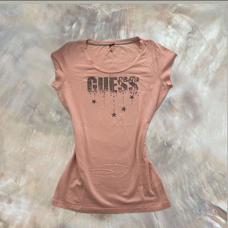 Guess Graphic Tee - Rhinestone Logo