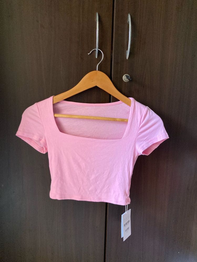 Urbanic Pink Crop Top