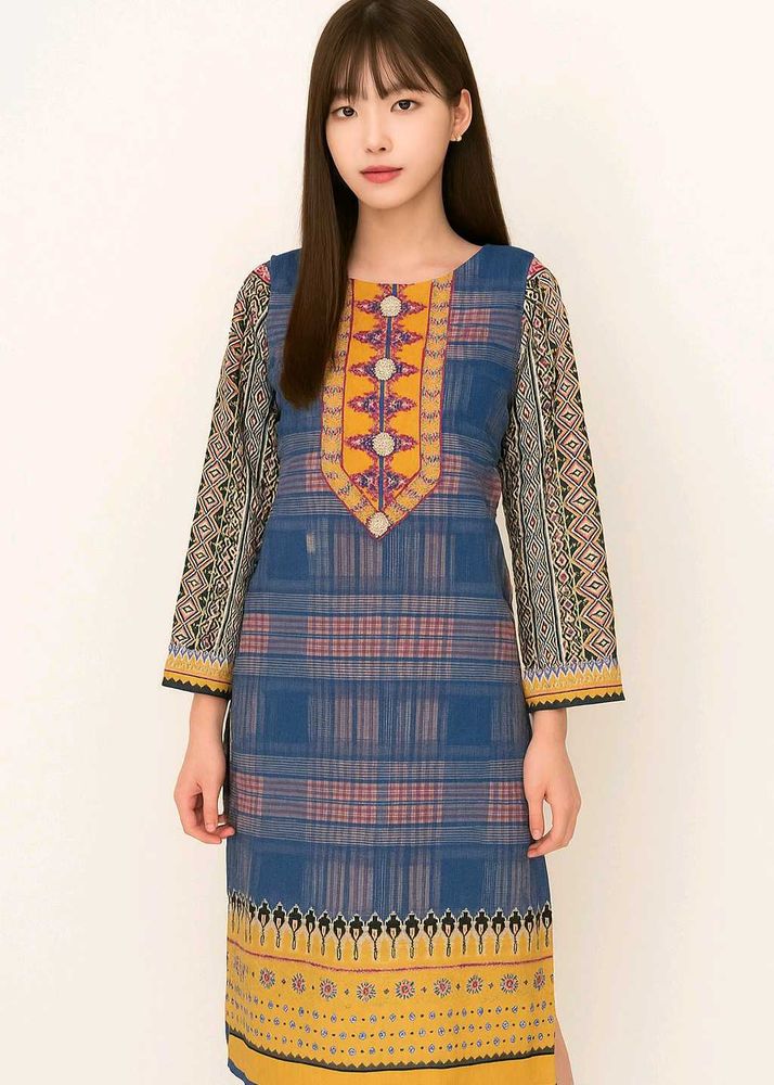 Ethnic Blue Kurta With Trouser👖