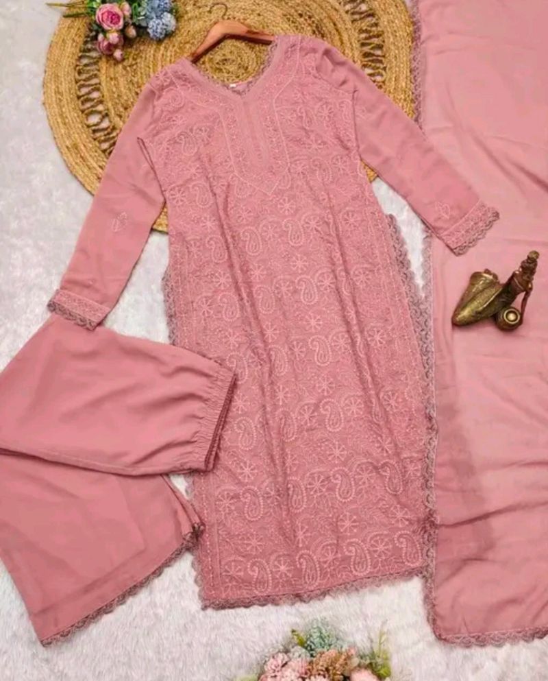Heavy Chikankari Pakistani Suit