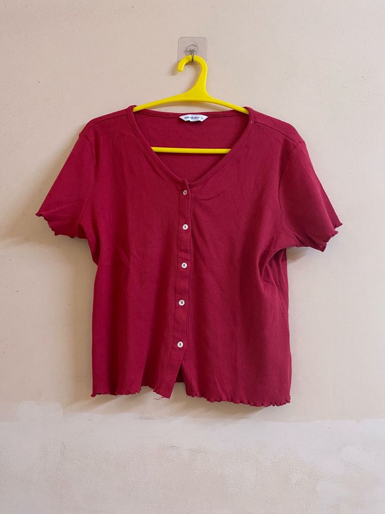 M34- Women Cute Pink Top L