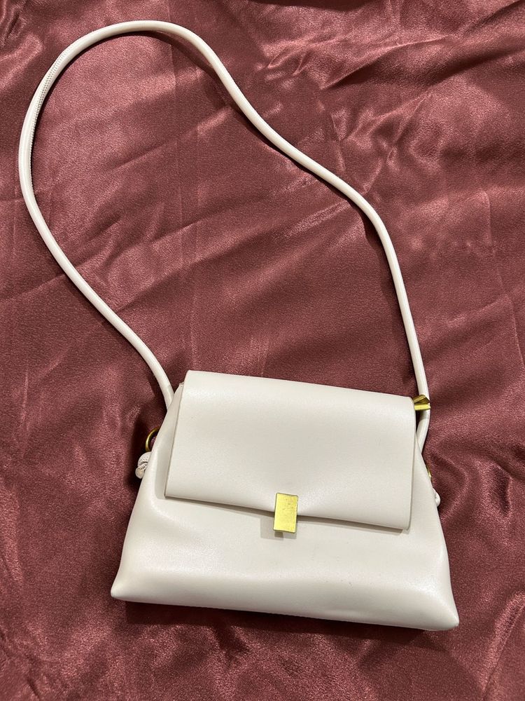 Elegant Ivory Crossbody Bag