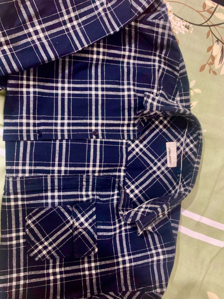 Oversize Checked Casual Shirt