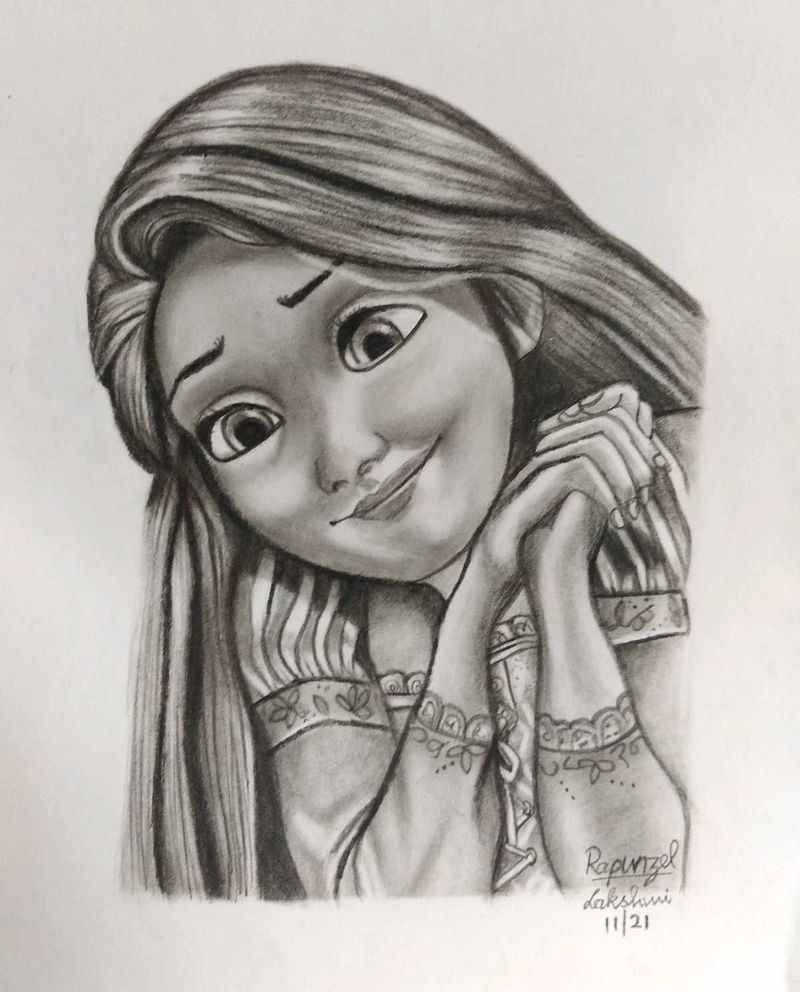 Rapunzel Sketch Art