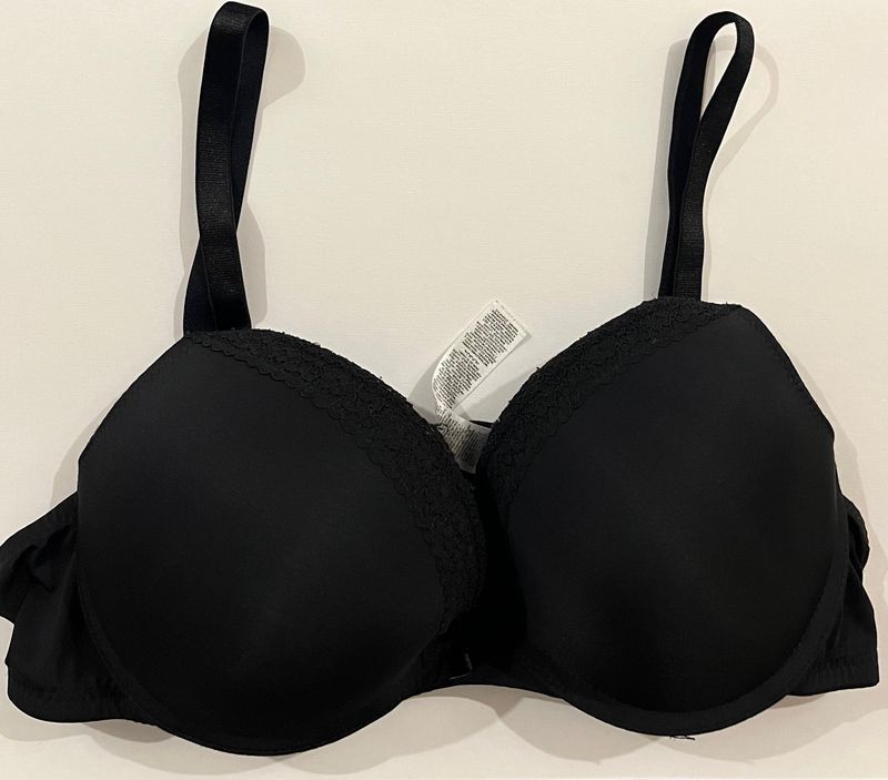 Black Padded Bra