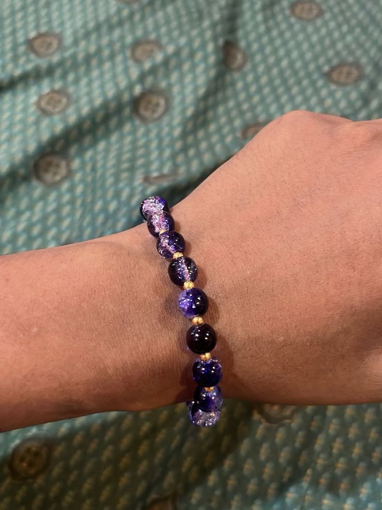 Purple Beaded Bracelet
