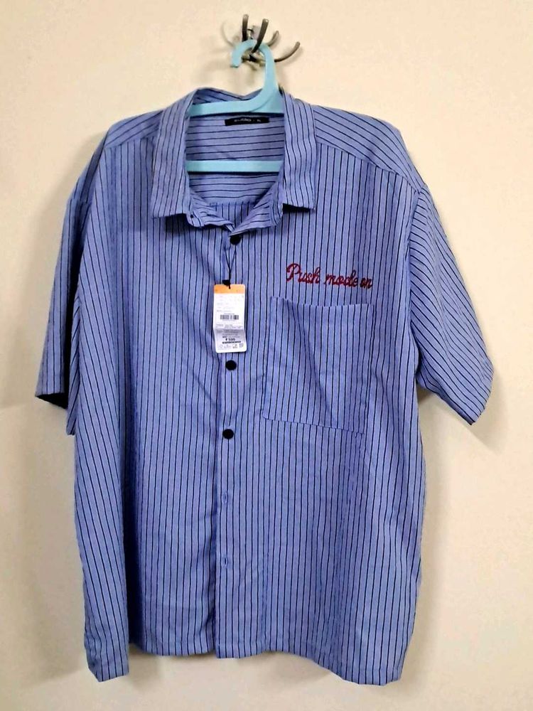 Striped Button-Down Shirt