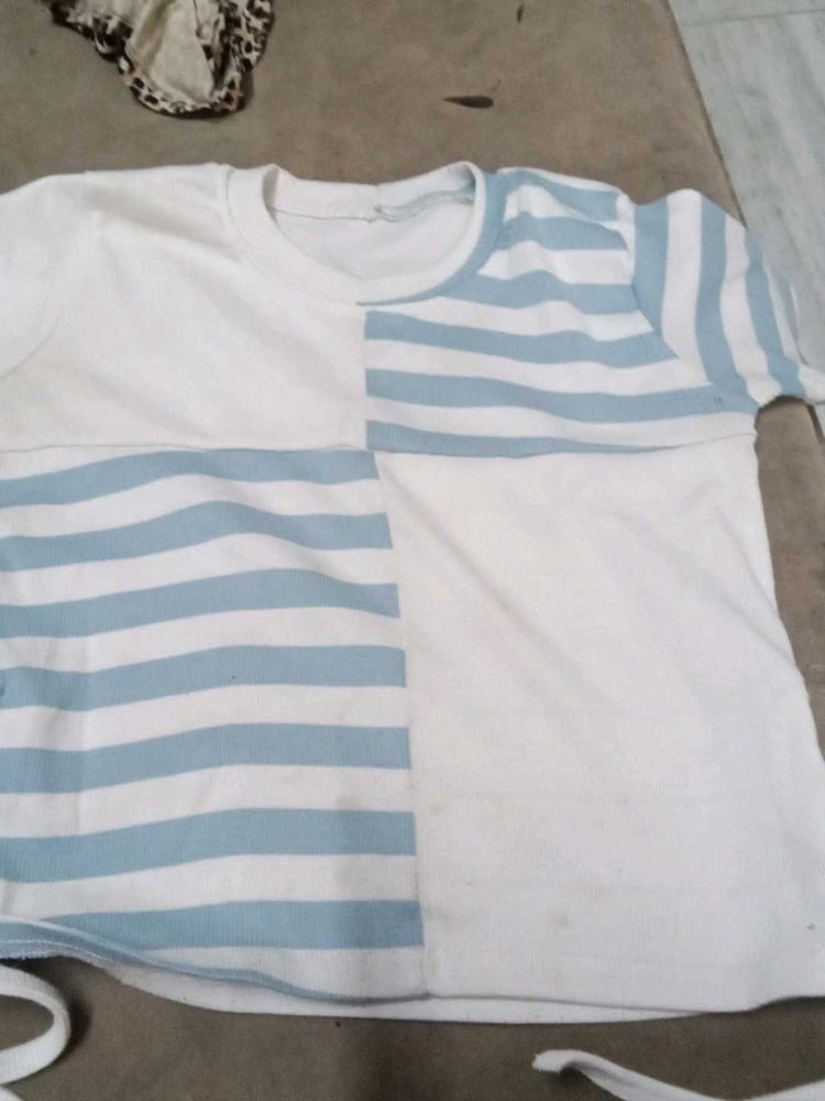 Striped Patchwork T-Shirt