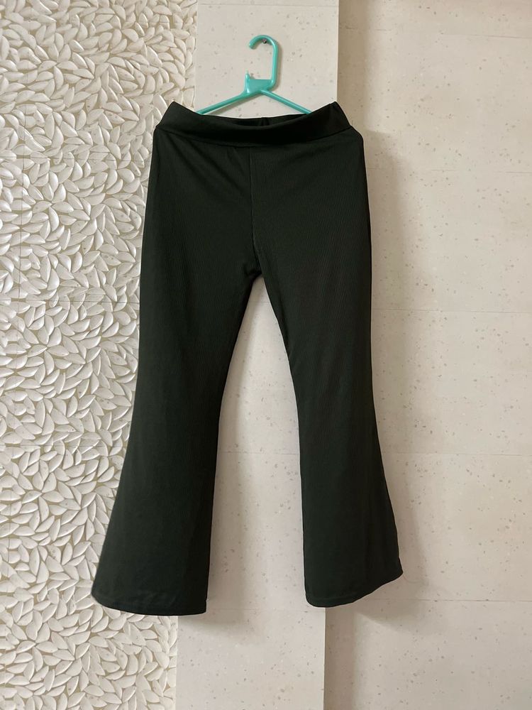 Flared Olive Green Pants