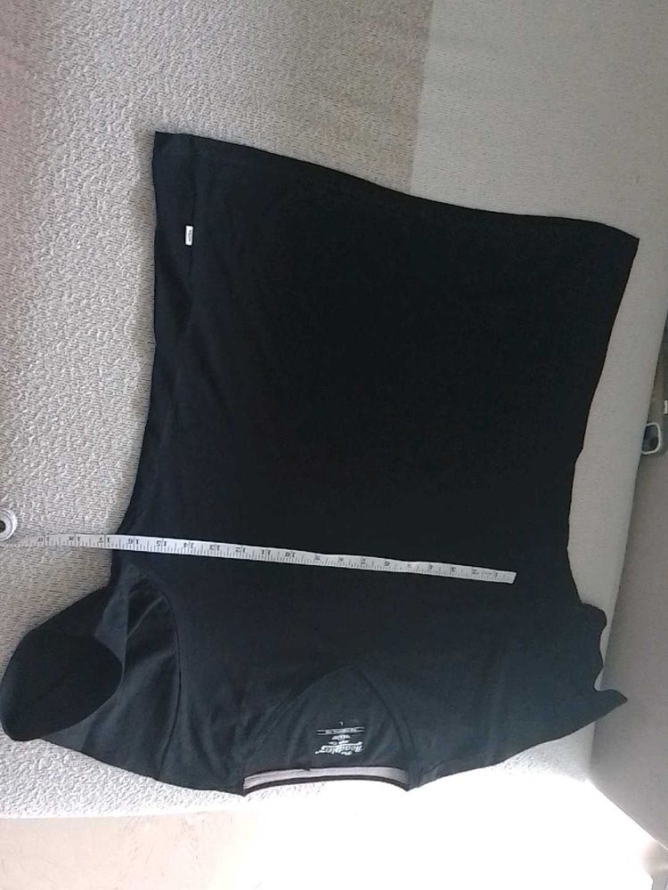 V Shaped black T Shirt