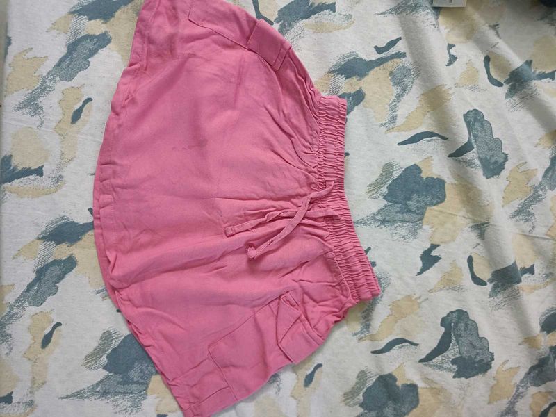 Cute Pink Casual Skirt