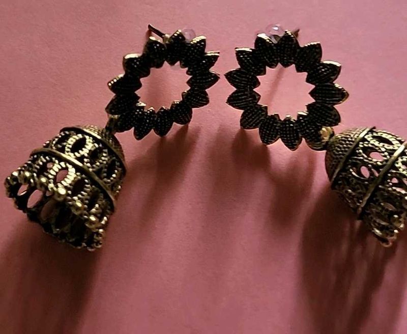Jhumka Earrings_Antique Look [NEW]