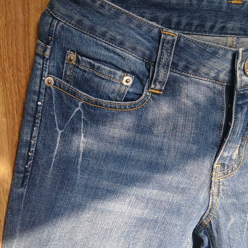 Distressed Denim Jeans