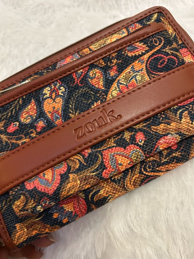 Zouk Paisley Print Wallet