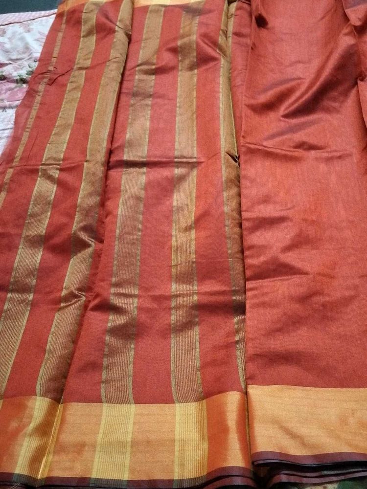 New Copper Pattu Saree